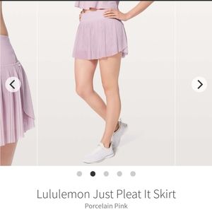 Rare Lululemon just pleat it skirt